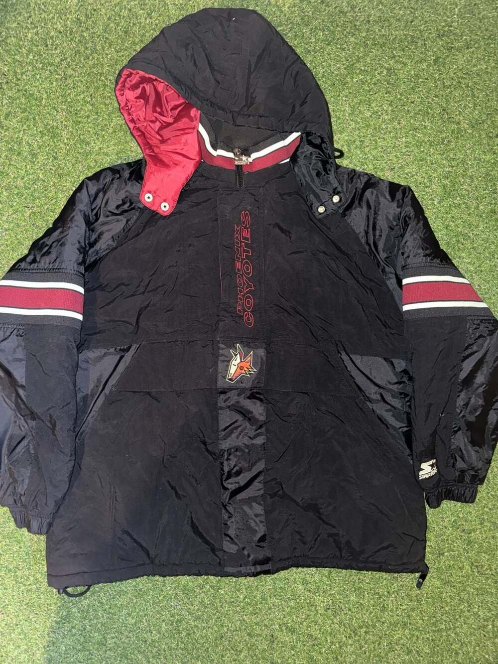 Starter Phoenix Coyotes Vintage NHL Pullover Jacket Black